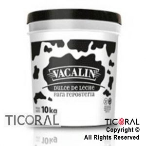 DULCE DE LECHE VACALIN REPOSTERO X 10KG ENVASE PLASTICO (TAPA SELLADA )x 1